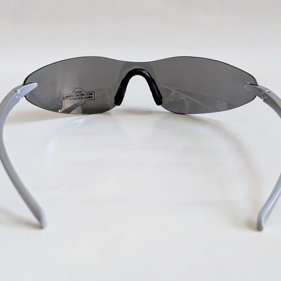 NWT Vintage 90's PC One Piece Sport Sunglasses (M. Silver) - Picture 4 of 5